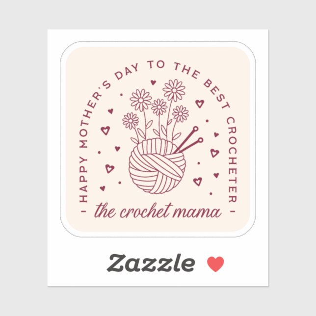 Crochet mum crocheting mama happy mothers day (Sheet)