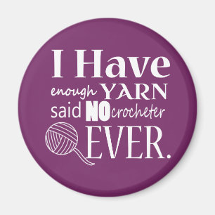 Crochet • Not Enough Yarn Crafts {Dark} Magnet