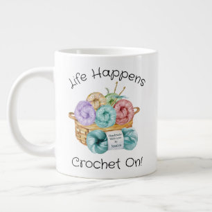 Crochet On Personalised Giant Coffee Mug