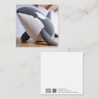 Crochet Orca Greeting Card