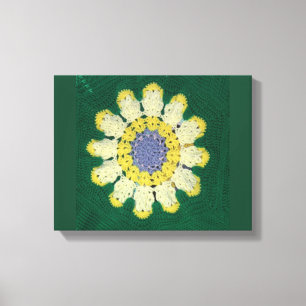 Crochet Pattern - Daisy Canvas Print