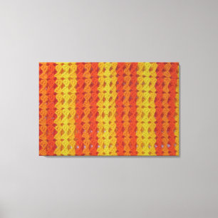 Crochet pattern - Orange shells Canvas Print