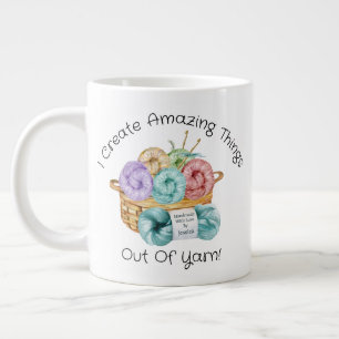Crochet Personalised Giant Coffee Mug
