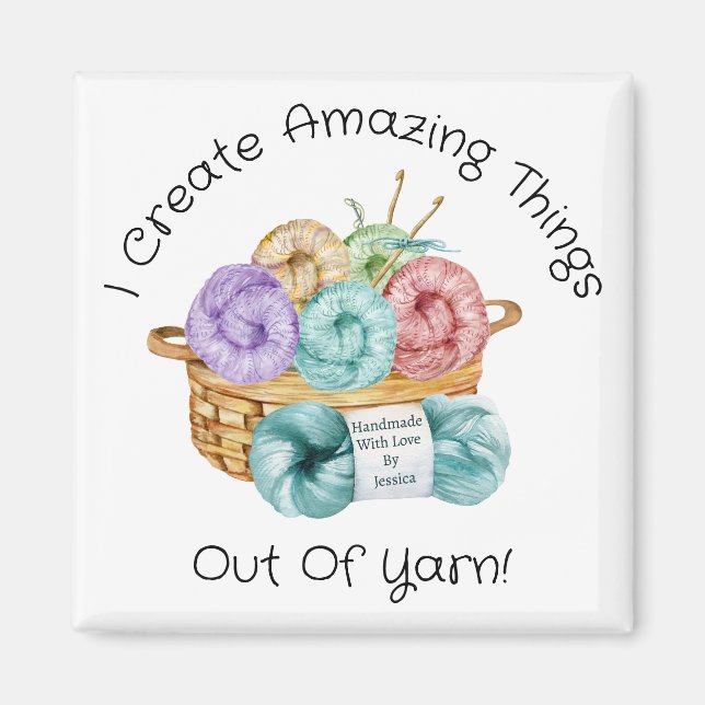 Crochet Personalized Magnet (Front)