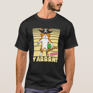 Crochet Pun Pirate Cat With Wool And Hook Croc T-Shirt