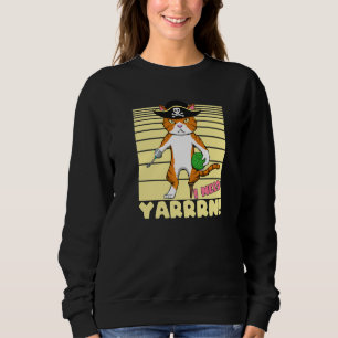 Crochet Pun Pirate Cat With Wool And Hook  Crochet Sweatshirt