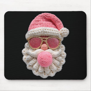 Crochet Santa Blowing Bubble Gum Christmas Girly K Mouse Mat