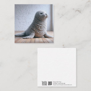 Crochet Seal Greeting Card