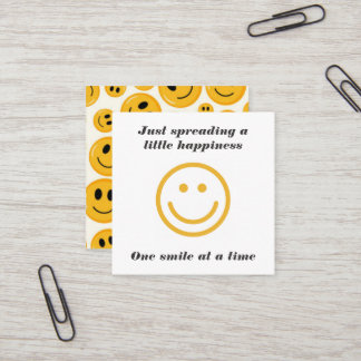 Crochet Smiley Spreading Happiness Karma Cards