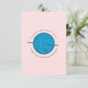 CROCHET SPECIAL THANK YOU Customer Card