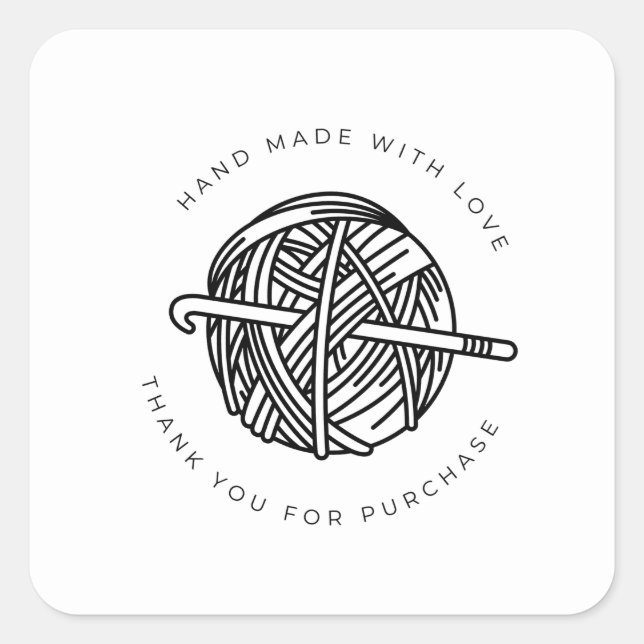 CROCHET SPECIAL THANK YOU Customer Sticker (Front)