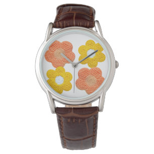 Crochet-Style Floral - Handmade Look Watch