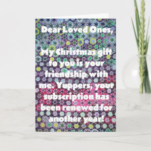 Crochet Temperature Blanket Snarky Christmas Card