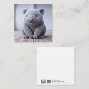 Crochet Wombat Greeting Card