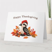 Crochet Woodpecker Thanksgiving