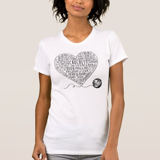 Crochet Words T-shirt (Front)