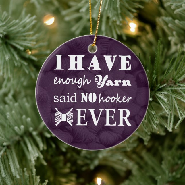 Crochet - Yarn Hoarder Crafts Ceramic Tree Decoration (Tree)