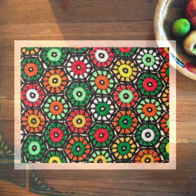 Crocheted Granny Circles Jigsaw Puzzle (Creator Uploaded)