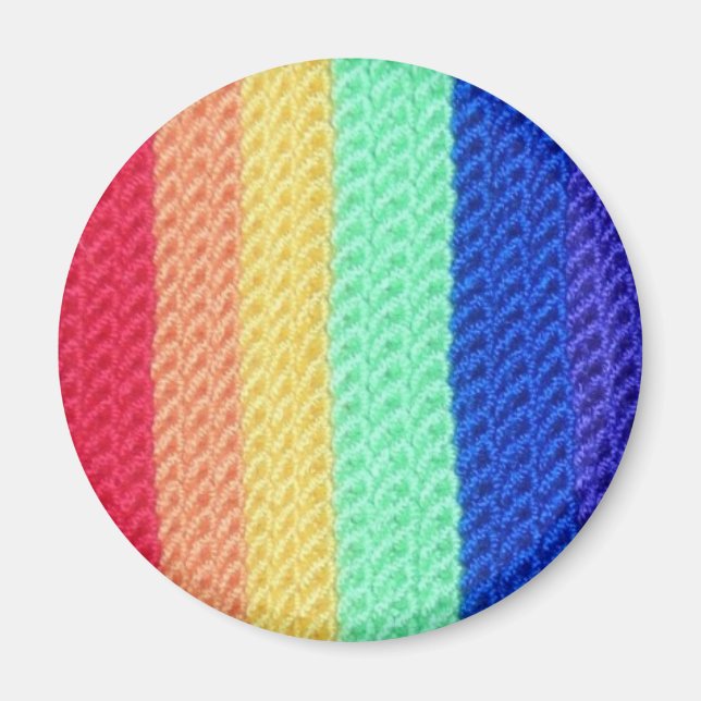 Crocheted Rainbow magnet (Front)