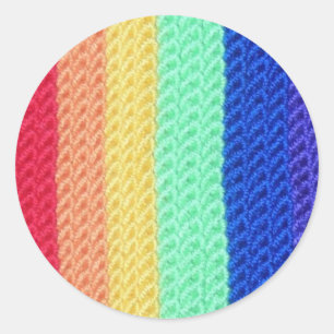Crocheted Rainbow sticker