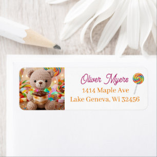 Crocheted Teddy Bear with S'more Personalised