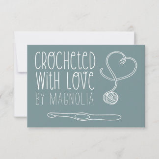 Crocheted with Love Handmade   Card