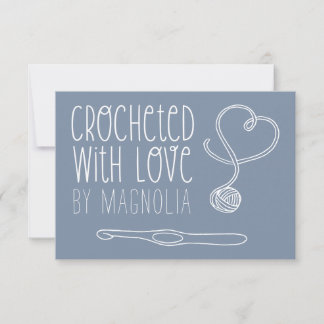 Crocheted with Love Handmade   Note Card