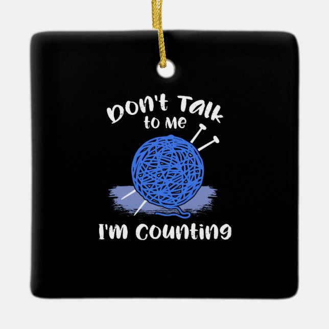 Crocheting Ceramic Ornament (Front)