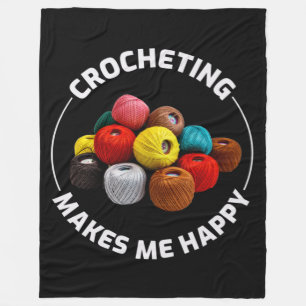 Crocheting Crochet Knitting Crocheter Fleece Blanket