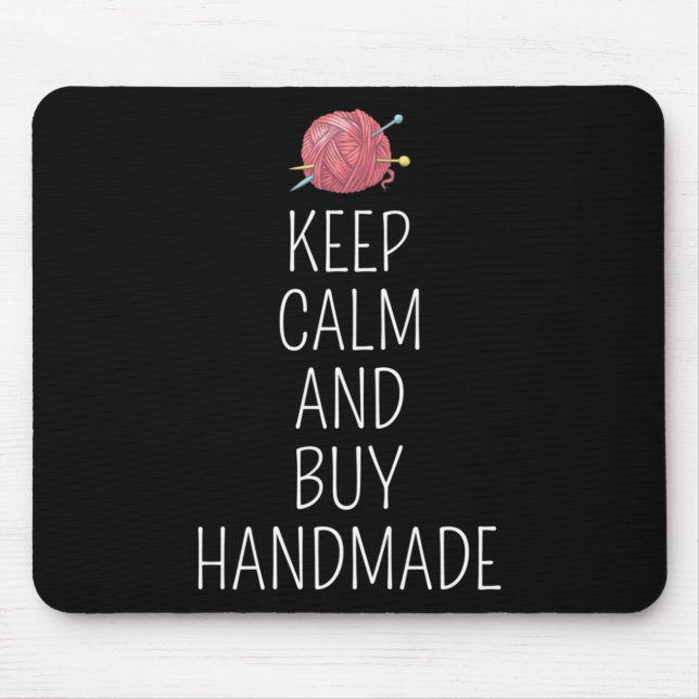 Crocheting Crochet Knitting Crocheter Yarn Mouse Mat (Front)