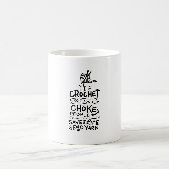 Crocheting Crochet Wool Coffee Mug (Center)