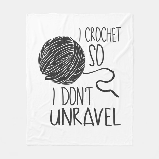 Crocheting Fleece Blanket (Front)