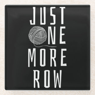 Crocheting Funny Saying Yarn Gift Glass Coaster