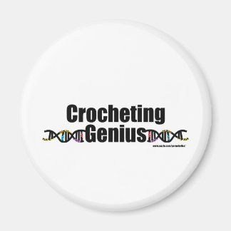 Crocheting Genius DNA Merchandise Magnet