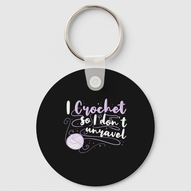 Crocheting Gifts Key Ring (Front)