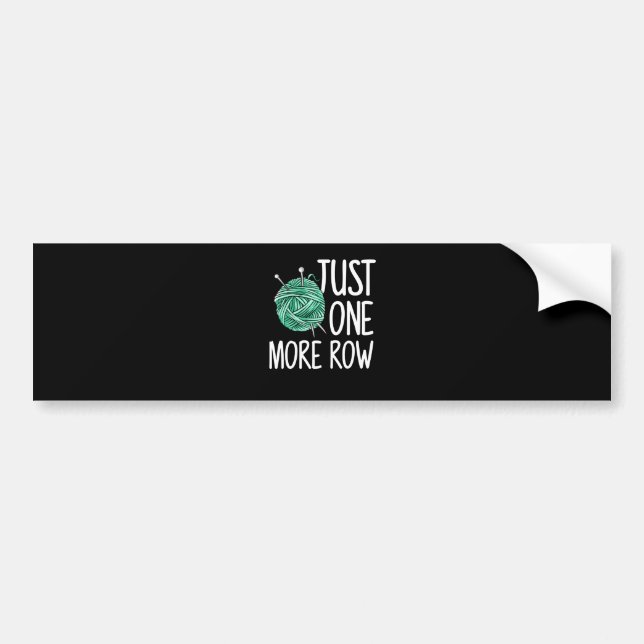Crocheting Knitting Bumper Sticker (Front)