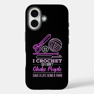 Crocheting Knitting Gift iPhone 16 Case