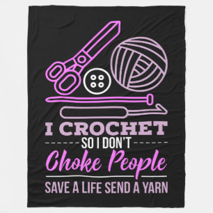 Crocheting Knitting Gift Fleece Blanket