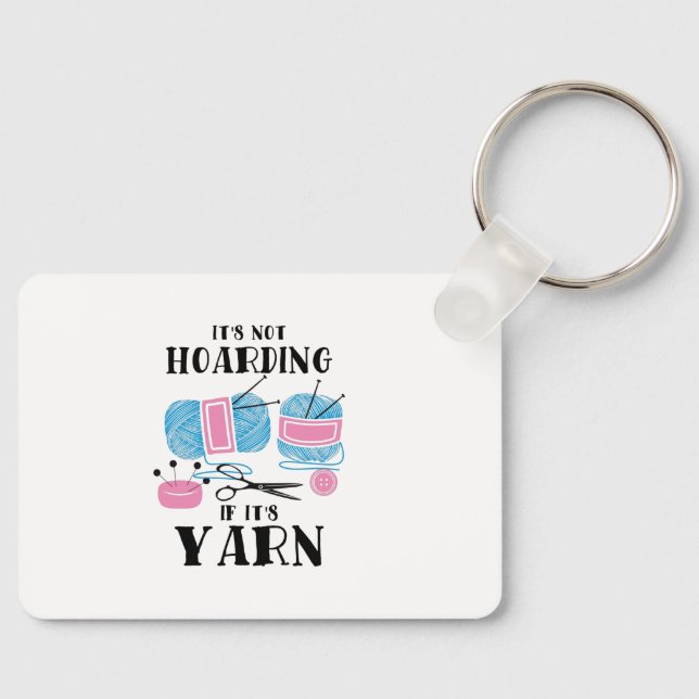 Crocheting Knitting Gifts Key Ring (Front)