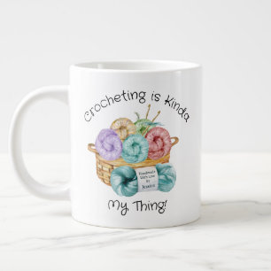 Crocheting Personalised Giant Coffee Mug