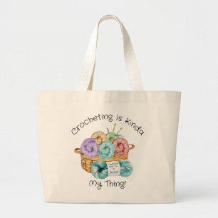 Crocheting Personalised Large Tote Bag