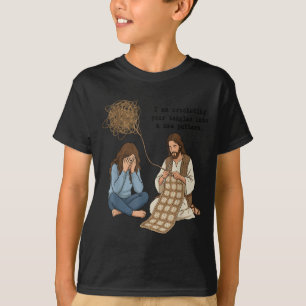 Crocheting Tangles Into A New Pattern Jesus T-Shirt