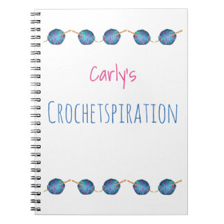 Crochetspiration - personalised with your name notebook