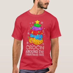 Crocin Around The Christmas Tree Funny Xmas Pajama T-Shirt