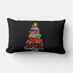 Crocin Around The Christmas Tree Gift Lumbar Cushion