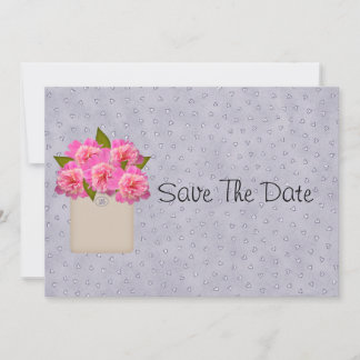 Crock Of Peonies Save The Date