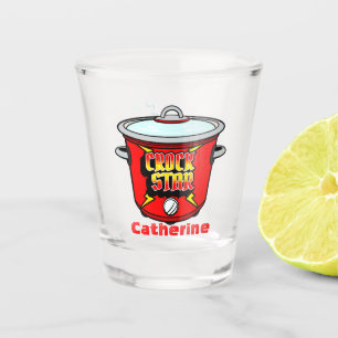 Crock Star Crock Pot Personalised Shot Glass