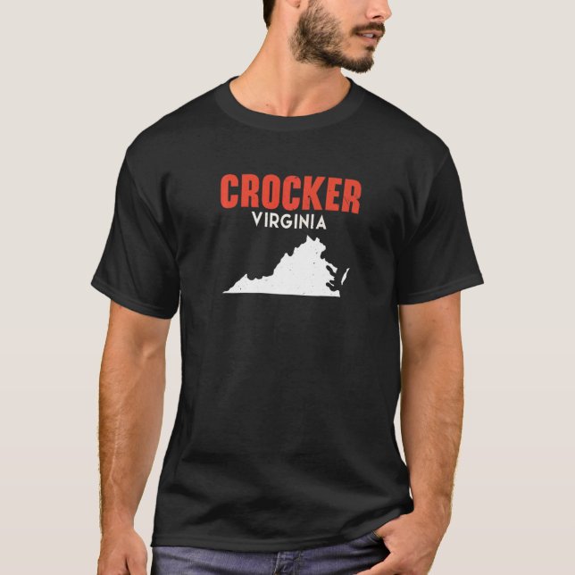 Crocker Washington USA State America Travel Washin T-Shirt (Front)