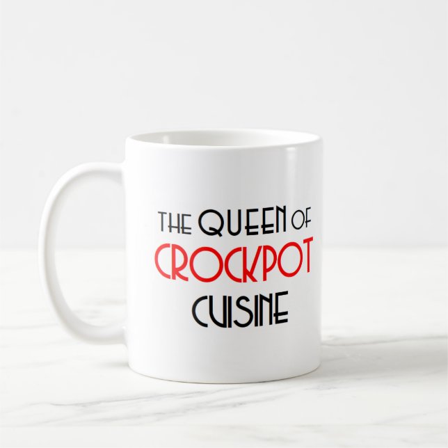 crockpot cooking queen coffee mug (Left)