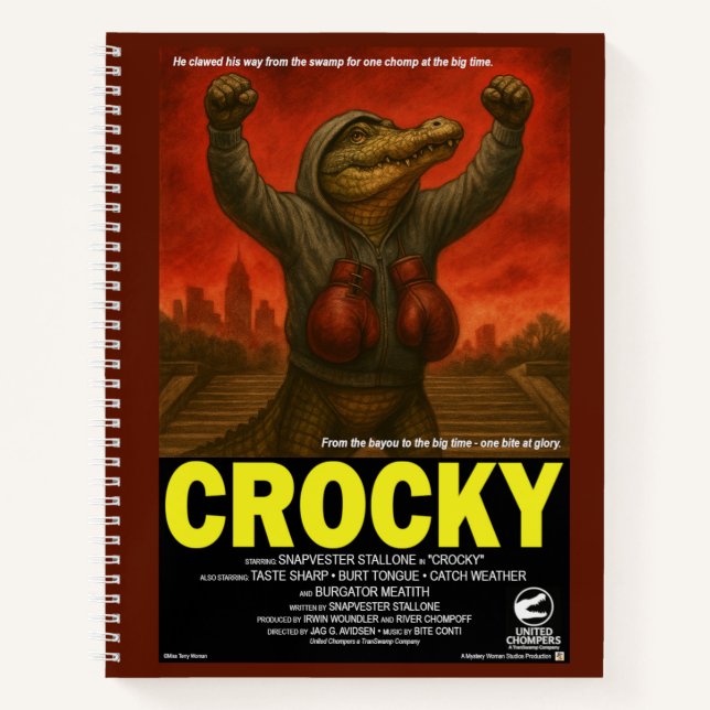 Crocky Classic Movie Parody Notebook (Front)